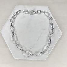 Load image into Gallery viewer, Mixed Finish Silver Necklace