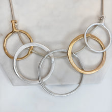 Load image into Gallery viewer, Gold &amp; Silver Circles Necklace