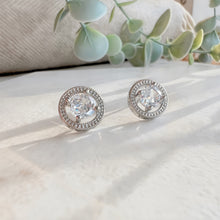 Load image into Gallery viewer, New Silver Halo Studs