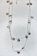 Load image into Gallery viewer, Double Strand Disc Necklace