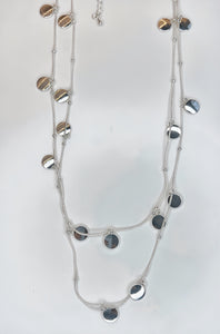 Double Strand Disc Necklace
