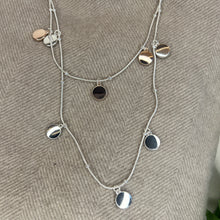 Load image into Gallery viewer, Double Strand Disc Necklace