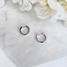 Load image into Gallery viewer, Round Diamanté Hoops