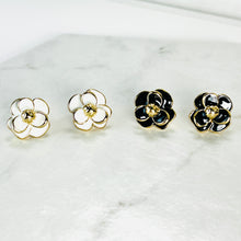 Load image into Gallery viewer, Enamel Flower Studs