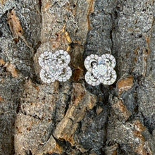 Load image into Gallery viewer, Small Diamanté Flower Studs