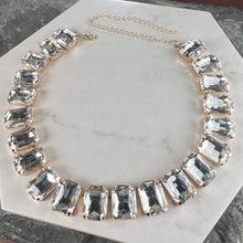 Load image into Gallery viewer, Black Rectangular Stone Necklace