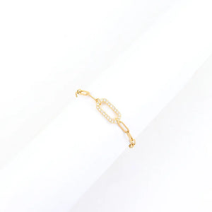 Diamanté Pavé Small Link Bracelet