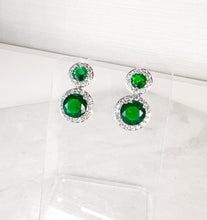 Load image into Gallery viewer, Double Diamanté Drop