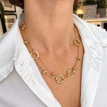 Load image into Gallery viewer, Versatile Gold Circles Necklace