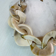 Load image into Gallery viewer, Cream Acrylic Link Necklace