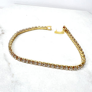 Lighter Weight Gold Tennis Bracelets