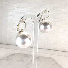 Load image into Gallery viewer, Very Large Drop Pearl Earrings
