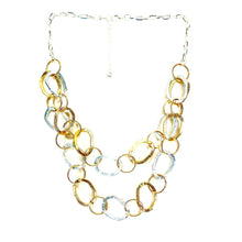 Load image into Gallery viewer, Gold &amp; Silver Double Chain Necklace