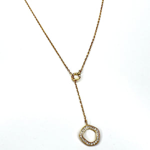 Delicate Gold Lariat Necklace