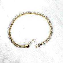 Load image into Gallery viewer, Lighter Weight Gold Tennis Bracelets