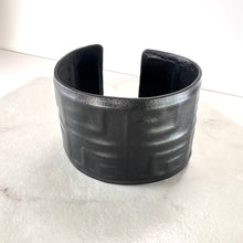 Load image into Gallery viewer, Black Embossed Wrap Cuff