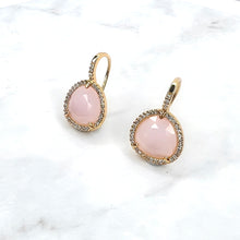 Load image into Gallery viewer, Pink Quartz Drop Earrings