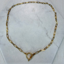 Load image into Gallery viewer, Delicate Toggle Fastening Gold Necklace