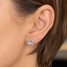 Load image into Gallery viewer, Small Diamanté Flower Studs
