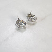Load image into Gallery viewer, Oval Studs with Larger Diamanté Surround