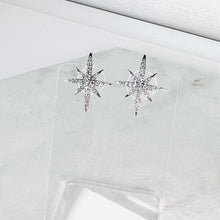 Load image into Gallery viewer, Silver Diamanté Star Stud