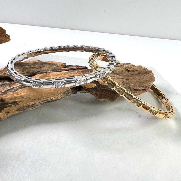 Articulated Diamanté Cuffs
