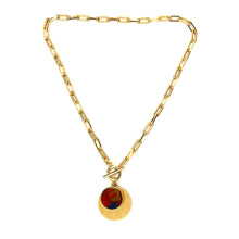 Load image into Gallery viewer, Gold Double Disc Necklace