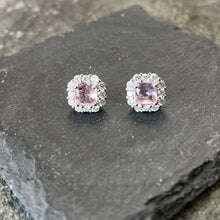 Load image into Gallery viewer, Pale Pink Diamanté Studs