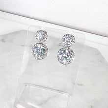 Load image into Gallery viewer, Double Diamanté Drop