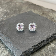 Load image into Gallery viewer, Pale Pink Diamanté Studs