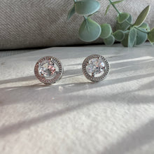 Load image into Gallery viewer, New Silver Halo Studs