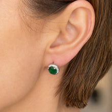 Load image into Gallery viewer, Emerald Studs