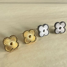 Load image into Gallery viewer, All Metal Clover Studs