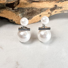 Load image into Gallery viewer, Two Part Pearl Drop