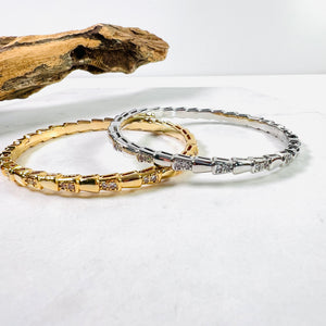 Articulated Diamanté Cuffs