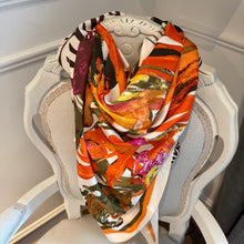 Load image into Gallery viewer, Large Colourful Floral Scarf