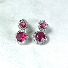 Load image into Gallery viewer, Double Diamanté Drop