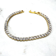 Load image into Gallery viewer, Lighter Weight Gold Tennis Bracelets