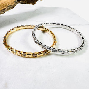 Articulated Diamanté Cuffs