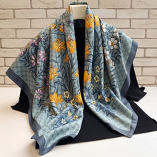 Load image into Gallery viewer, Soft Blue Floral Scarf