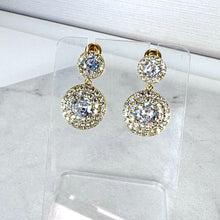 Load image into Gallery viewer, Ornate Gold Drop Earrings