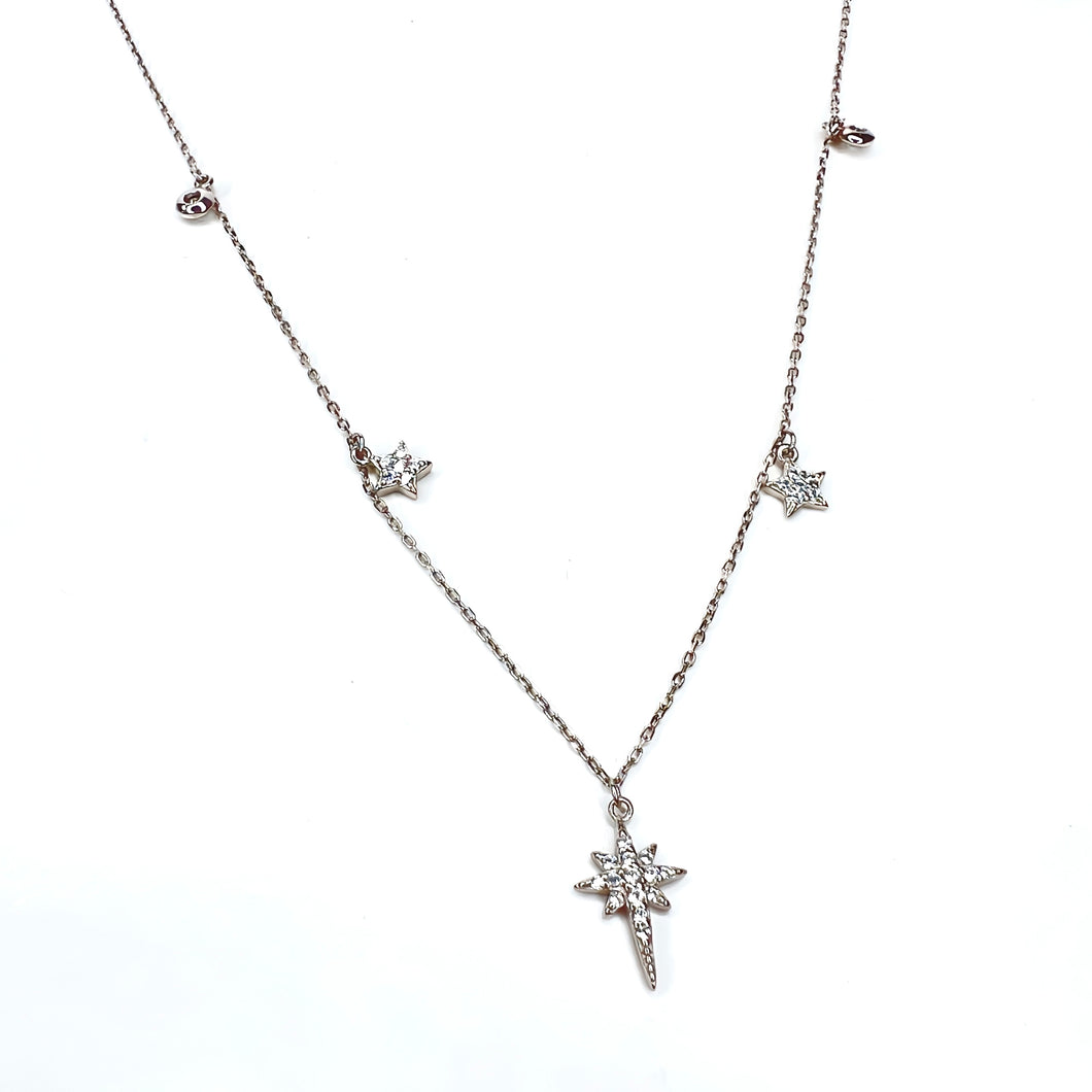 Diamanté Star Necklace