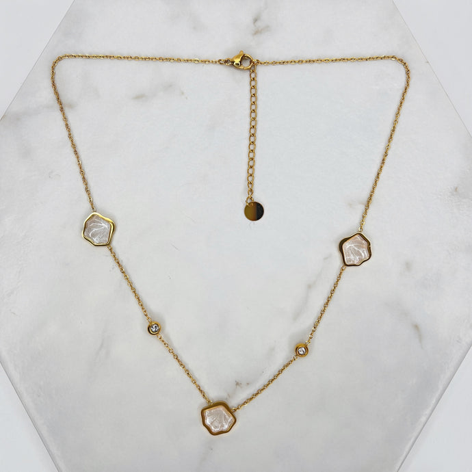 Delicate Gold Shell Necklace