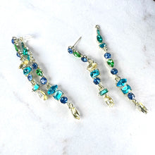 Load image into Gallery viewer, Versatile Green &amp; Blue Drop Earrings