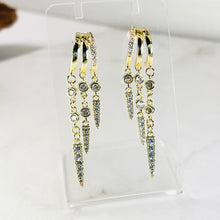 Load image into Gallery viewer, Gold Tassel Chain Earrings