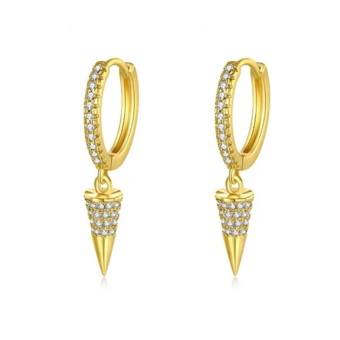 Gold Spiked Huggies