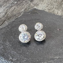 Load image into Gallery viewer, Double Diamanté Drop