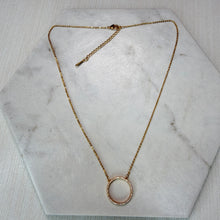 Load image into Gallery viewer, Gold Fine Circle Pendant