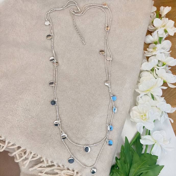 Double Strand Disc Necklace