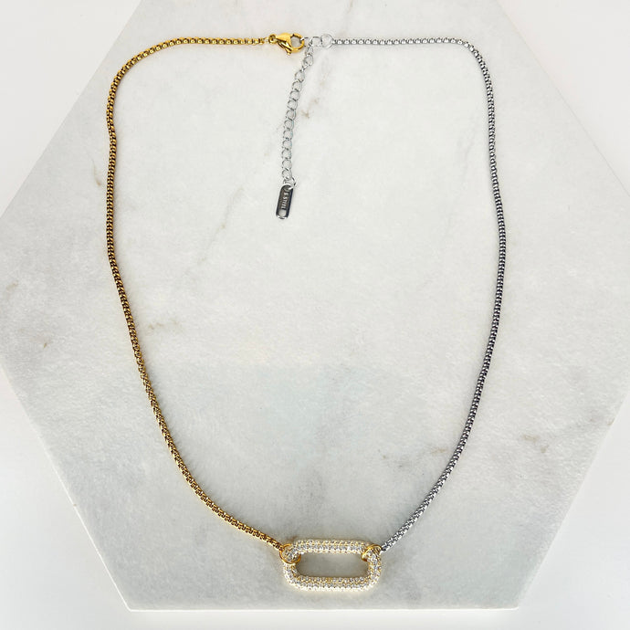 Gold/Silver Mix Chain (gold bar)